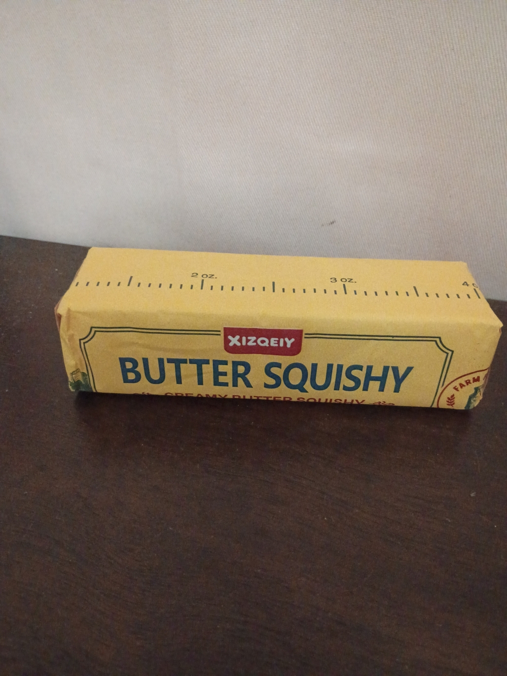 Yellow Butter Squishy Stress Toy - Novelty Home Party Prop